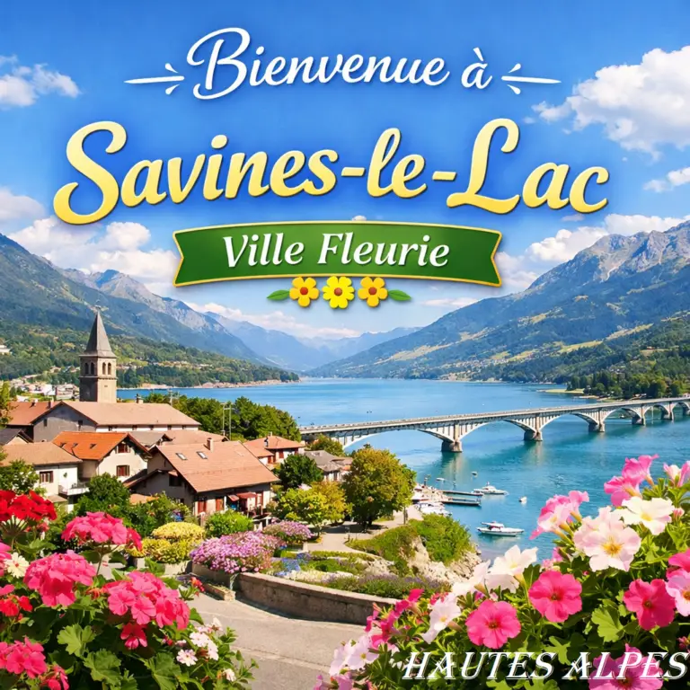 affiche pour camping à Savines