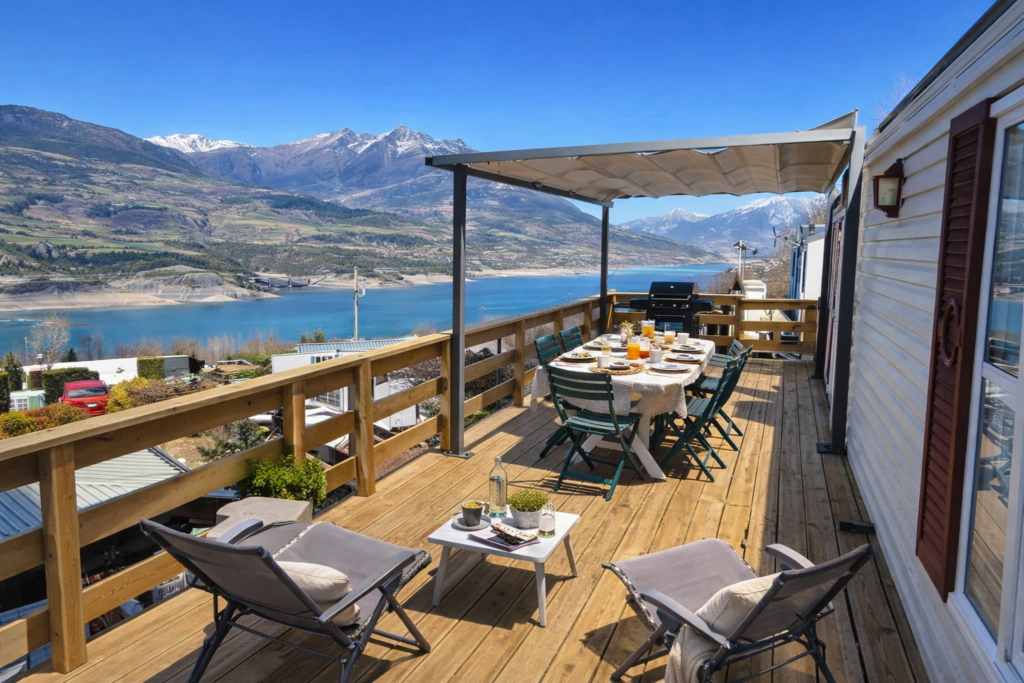 terrasse vue sur lac