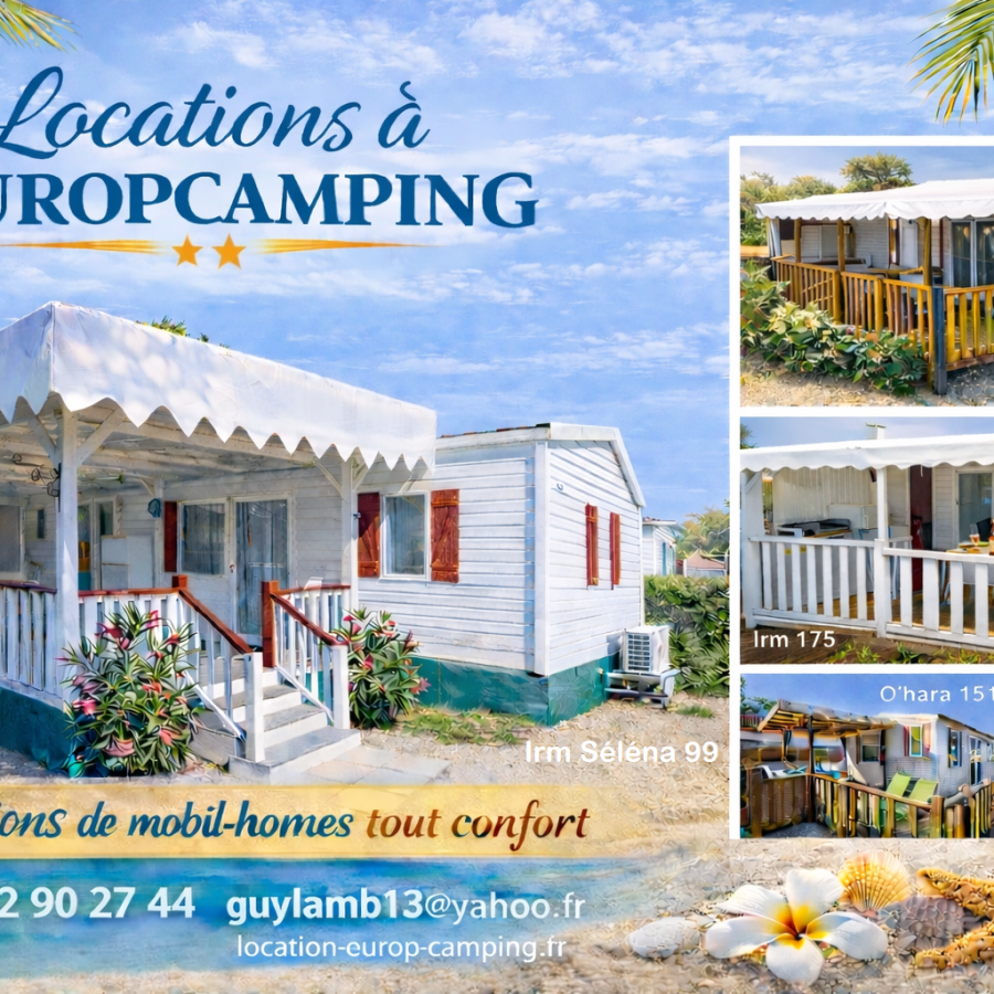 5 Mobil-homes EUROPCAMPING