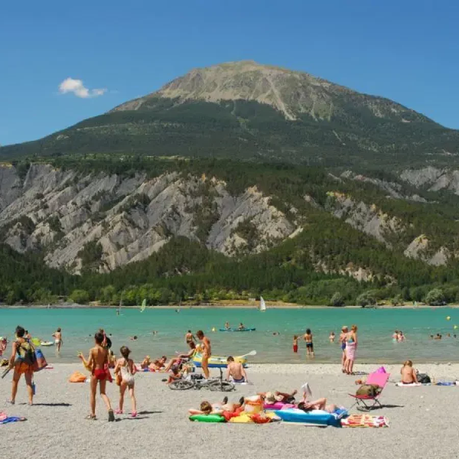 Plage de Savines le lac